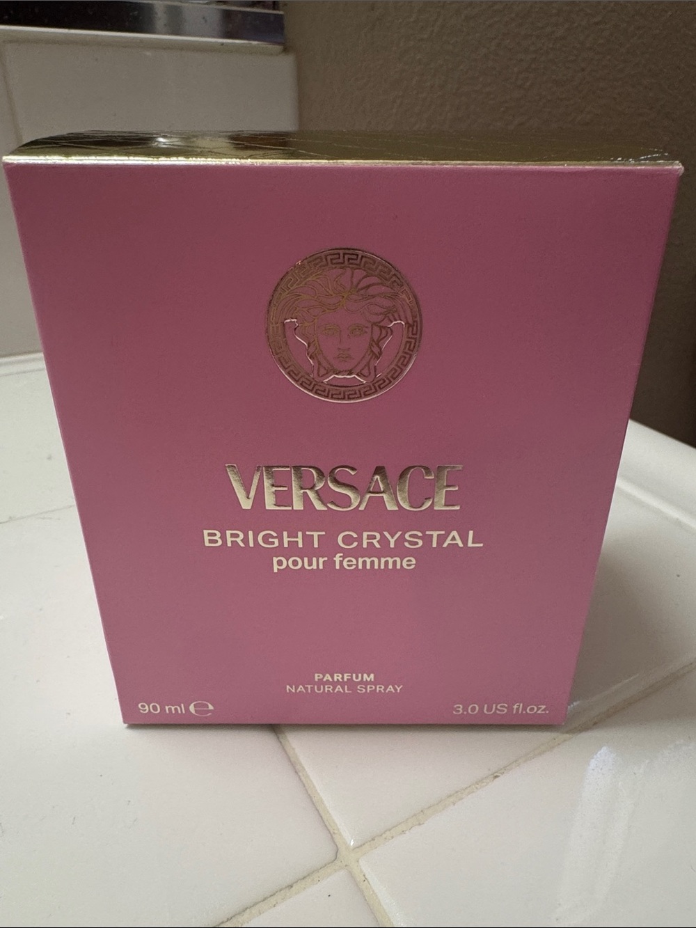 Versace Pink & Gold Bright Crystal Pour Femme 3 oz